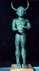 Horned god, twelfth century bronze statue from Engomi, now in Nicosia Museum, Cyprus