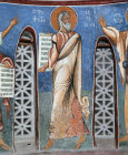 Ezekiel one of the 12 Prophets in the Dome of Panagia Tou Arakou Lagoudera Monastry Cyprus