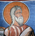 Cyprus, Lagoudera, Ezekiel one of the twelve prophets in the Dome of the Church of Panagia Tou Arakou, Lagoudera Monastry 1192 AD