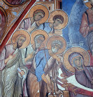 Cyprus, the Apostles mourning the Virgin, from the Dormition of the blessed Virgin Mary, Church of Panagia Tou arakou,  Lagoudera Monastery