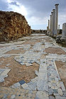 Roman-Byzantine gymnasium complex, part of a Byzantine opus sectile floor surrounding the palaestra, Salamis, Northern Cyprus