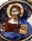 Christ Pantocrator, fifteenth century, in the dome of the Church of Christ, Antiphonitis, Northern Cyprus