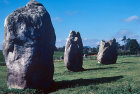 Inner circle stones in southern sector, circa 3000 BC, neolithic henge monument, Avebury, Wiltshire, England