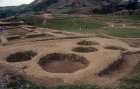 Granary, other stores and workshops, Inca site, Ingapirca, Ecuador