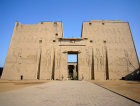 Ptolomeic Temple of Horus, first pylon, Edfu, Egypt