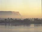 Nag Hammadi, sunrise, view across the Nile, Egypt