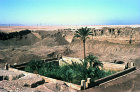 Sacred lake seen from the roof of the temple, Dandara, Egypt