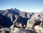 Egypt, the Sinai mountains in the early morning