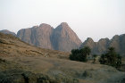 Egypt, Sinai, Mount Sinai, Jebel Mousa from al-Raha plain