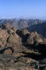 Egypt, Sinai, view from Mount Sinai