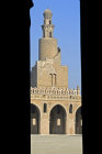 Egypt, Cairo, ninth century mosque of Ahmad Ibn Tulun, Abbasid governor of Egypt, 868-84, helical minaret on NW side of mosque courtyard