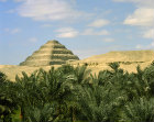 Egypt, Saqqara, stepped pyramid of Djoser, first king of third dynasty, 2686 BC, built by architect Imhotep