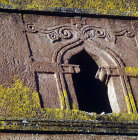 Ethiopia, Lalibela, carving of window on St George