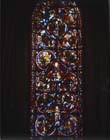 Apocalypse window, 13th century stained glass, Bourges Cathedral, France