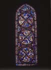 St Stephen window, 13th century stained glass, Chapel of Our Lady of Lourdes, Bourges Cathedral, France