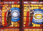 Creation windows 1 and 2, Church of la Madeleine, Troyes, France