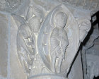 France, Vezelay, Daniel in the Lions Den 12th century sculpture