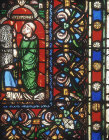 France, Paris, Abbe Suger, circa 1081-1151, holding model of the Jesse window in the Basilica of St Denis, which he commissioned to be rebuilt near Paris, twelfth century
