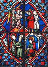 Scenes from the life of St Anne and the Virgin, thirteenth century, Church of St Germain-des-pres, Paris, now in the Victoria and Albert museum, London, England