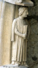 Chartres Cathedral, north porch, right bay, first archivolt, April, man with corn, 13th century