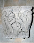 Death of Cain, twelfth century historiated capital, Autun Cathedral, Autun, France