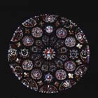 South rose window, 13th century stained glass, Chartres Cathedral, France