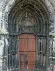 North porch, central portal, thirteenth century, Chartres Cathedral, France
