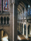 Nave and triforium of south transept, thirteenth century, Chartres Cathedral, France