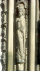 Moses, twelfth century, right jamb, left bay, Royal Portal, Chartres Cathedral, France