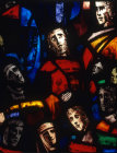 Prisoners of Conscience window, detail, Gabriel Loire, 1980, Salisbury Cathedral, Salisbury, Wiltshire, England