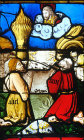 Cain and Abel offering sacrifice to God, sixteenth century, Church of Saint-Florentin, France