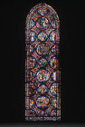Death and Assumption of the Virgin Mary, window 7, thirteenth century, Chartres Cathedral, France