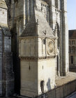 Chartres Cathedral, clock tower in north facade
