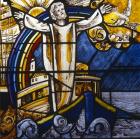 Noahs Ark, 20th century stained glass by Gabriel Loire