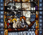 Jesus and the Apostles on the Sea of Galilee panel in the Chapel of the Sacrements Cologne Cathedral 15th century