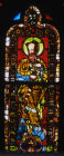 St Paul a panel in the choir of Regensburg Cathedral in Germany 14th century