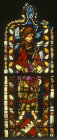 Germany, Regensburg, St Apollonia panel in the south east triforium of the choir in Regensburg Cathedral
