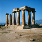 Greece Corinth The Temple of Apollo 6th century BC