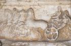 Frieze on monument base, 4th century BC, commemorating victory in chariot race in Panathenaic Games, Stoa of Attalus, Athenian Agora, Athens, Greece