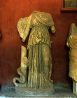 Athena (Minerva) statue in the Epidaurus  Museum Greece