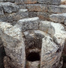 Greece Epidaurus Snake Pit within foundations of the Tholos Sanctuary