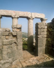 Greece, Bassae, Temple of Apollo Epicurius, view south east from the Adytum, late 5th century BC