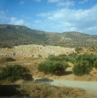 Ruins of early Minoan town of Gournia, Crete, Greece