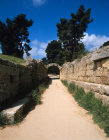 Olympia Greece domed entrance (Krypti) to the Stadium, the Krypti was added during the Hellenistic period