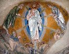 Transfiguration, eleventh century mosaic, monastery church, Daphni, Greece