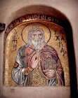 Prophet Zaccharias, eleventh century mosaic, monastery church, Daphni, Greece