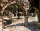 Greece, Daphni Monastery, the courtyard