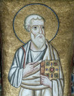 St John, eleventh century mosaic, Monastery of Hosios Lukas, near Distomo, Boetia, Greece