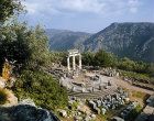 Tholos of sanctuary of Athene Pronoia, fourth century BC, Delphi, Greece