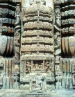 Brahmeshvara Temple, detail of carving, Bhubaneswar, Odisha, formerly Orissa, India